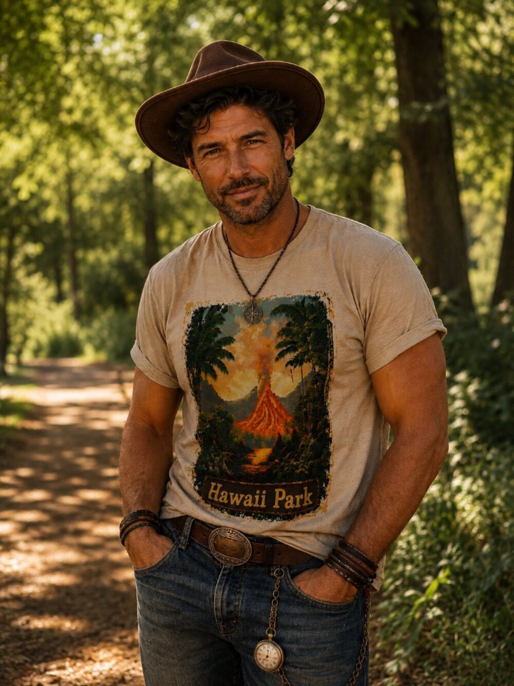 Hawaii Park HATMAN ORIGINALS T SHIRT TEE MADE IN USA - Picture 2 of 2
